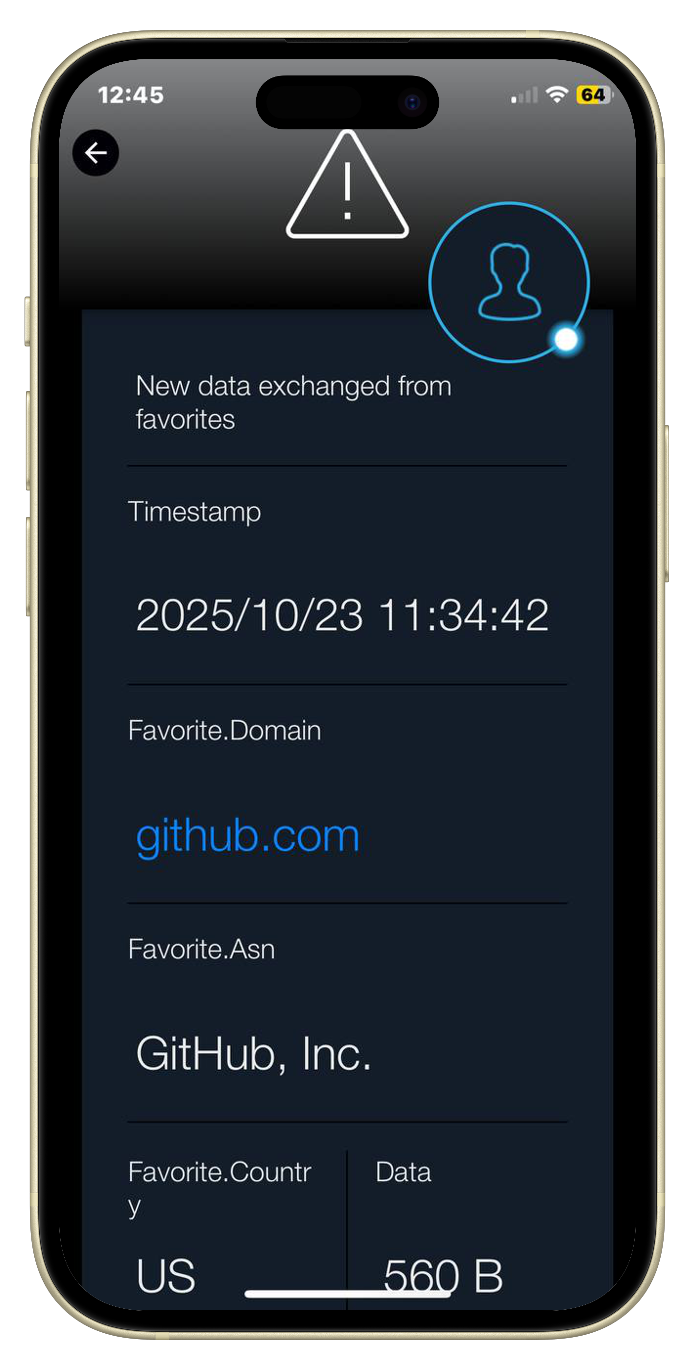 Favorite notification